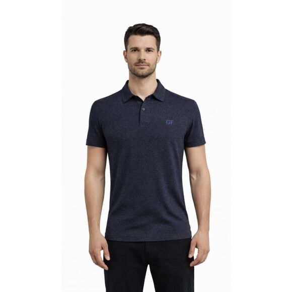 Gianfranco Ferre Other - Gianfranco Ferre POLO MA Navy Blue Sheer Cotton Blend Mens T-Shirt